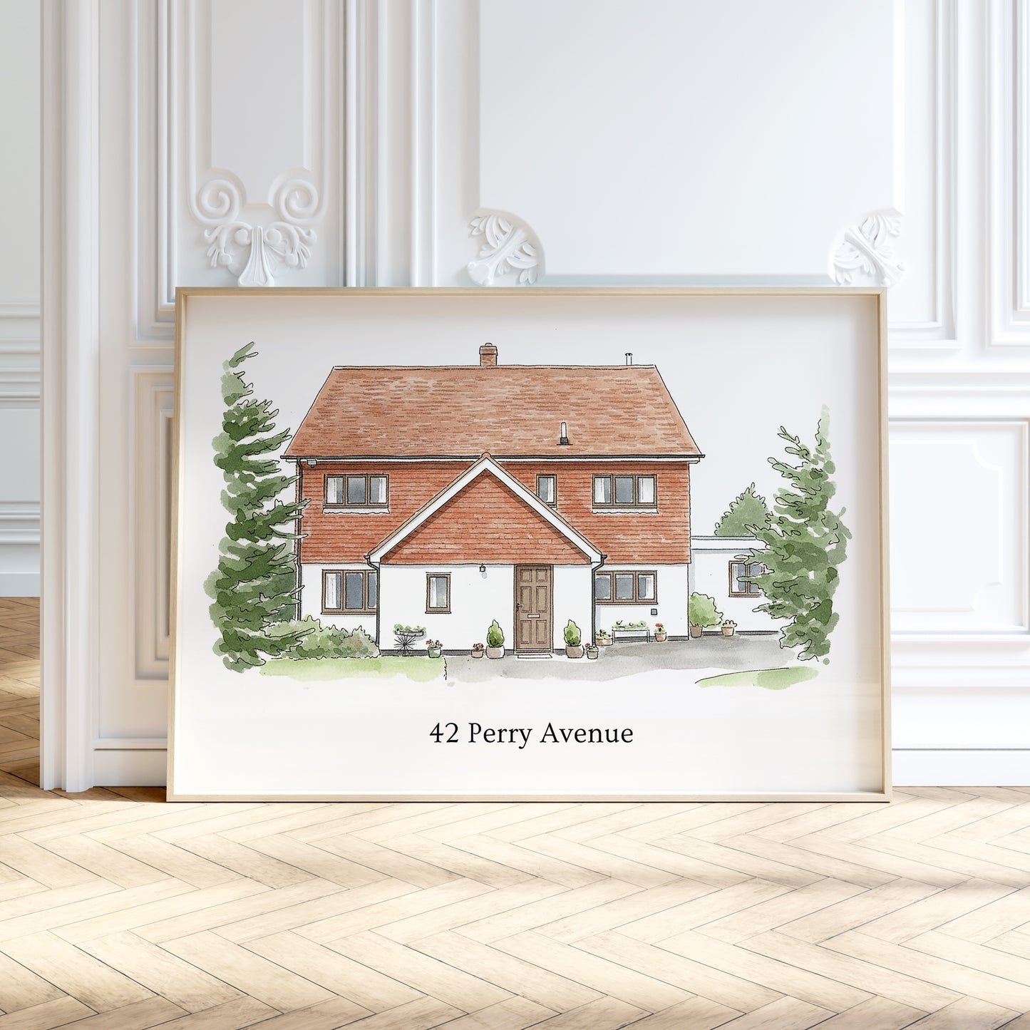 Personalised Watercolour Business Portrait Print