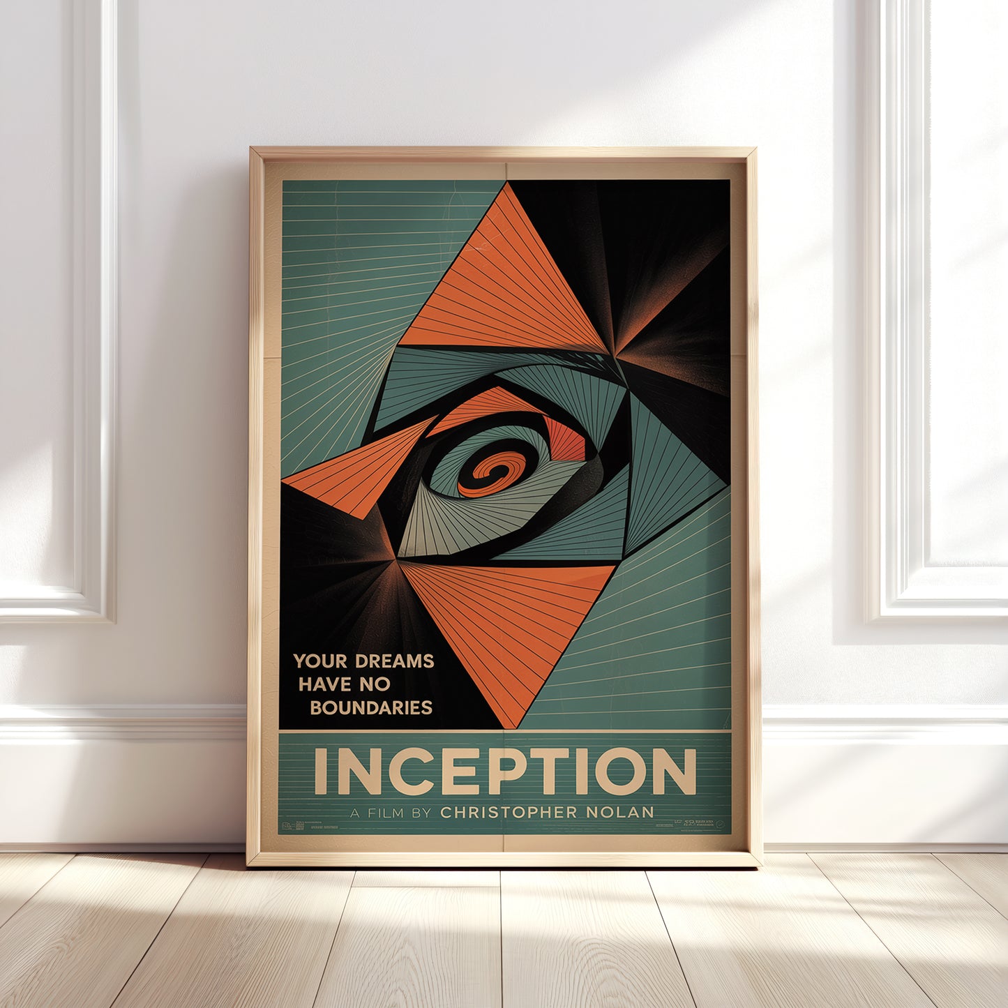 Inception Mid-Century Graphic Design Movie Poster