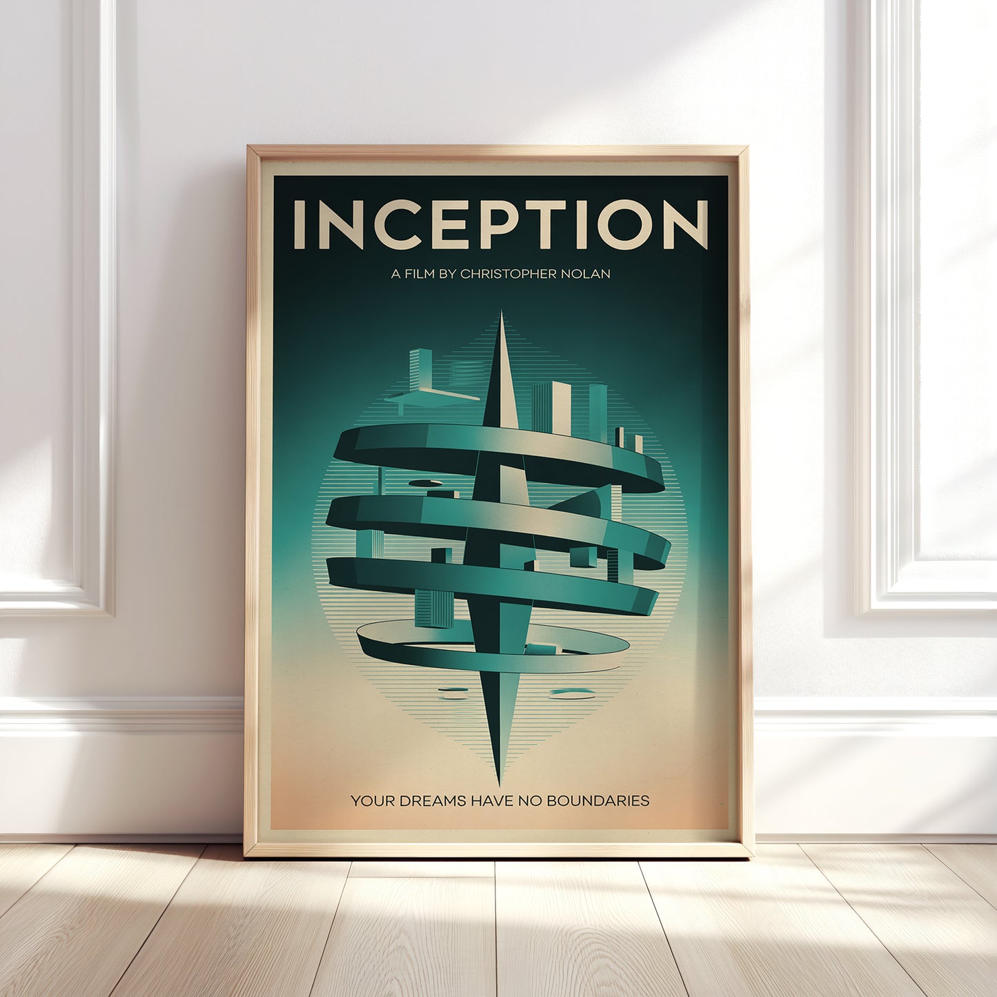 Inception Mid-Century Graphic Design Movie Poster