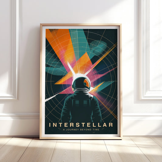 Interstellar Mid-Century Graphic Design Movie Poster