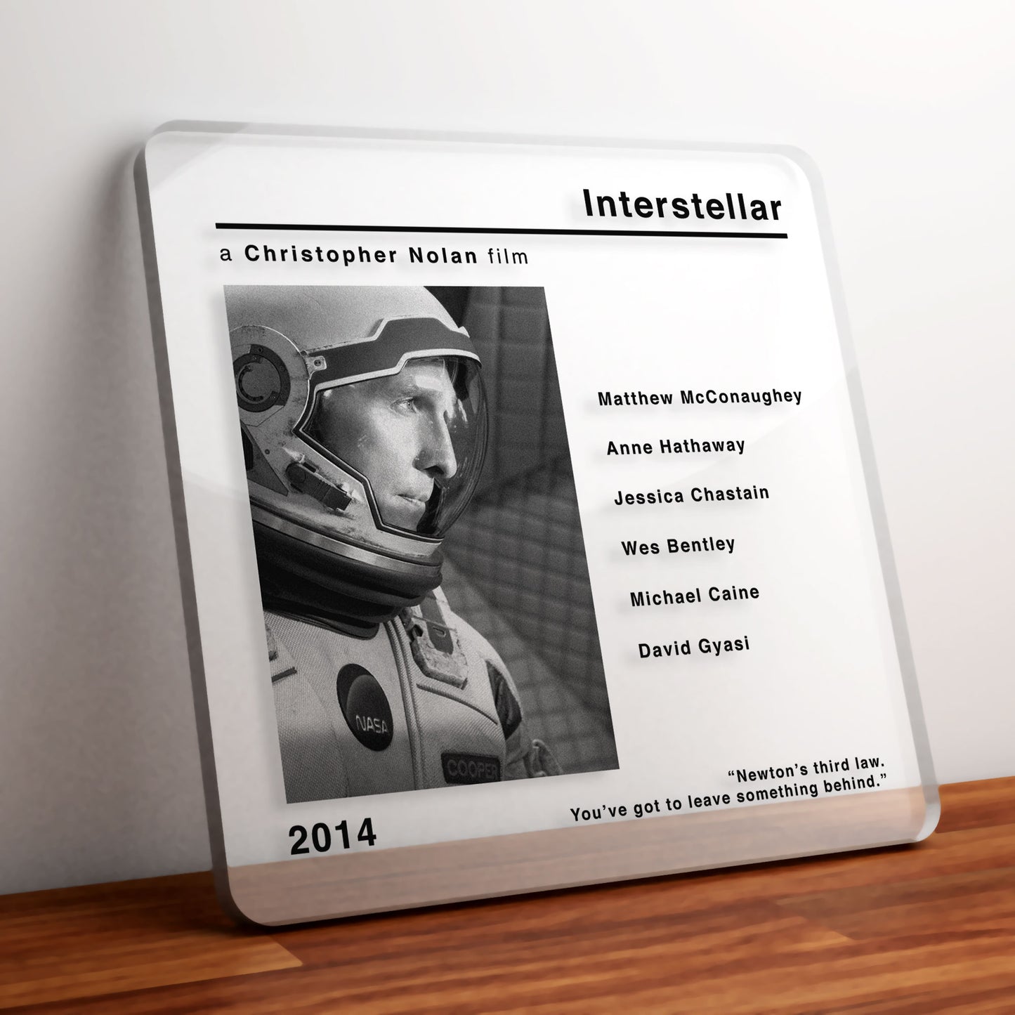 Interstellar Movie Film Coaster