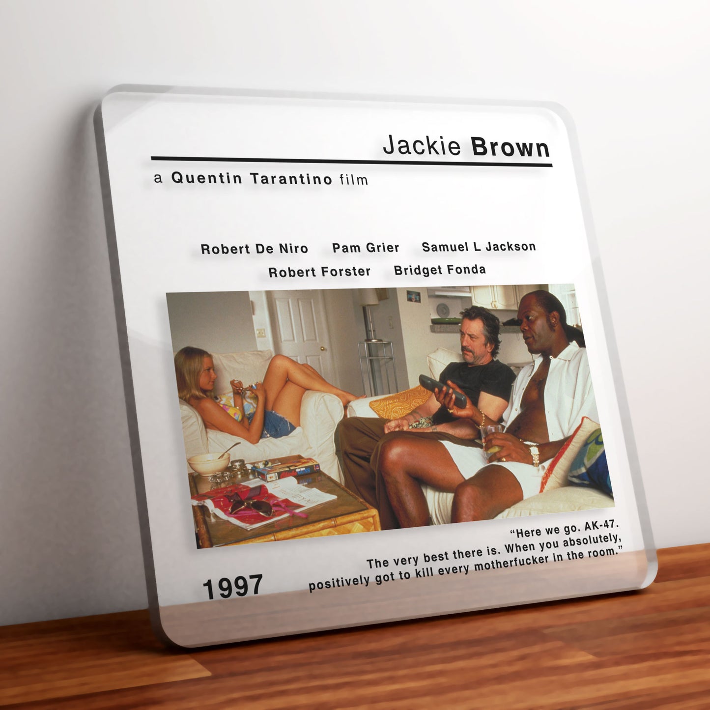 Jackie Brown Movie Film Coaster