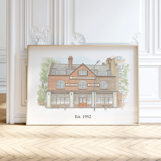 Personalised Watercolour Business Portrait Print