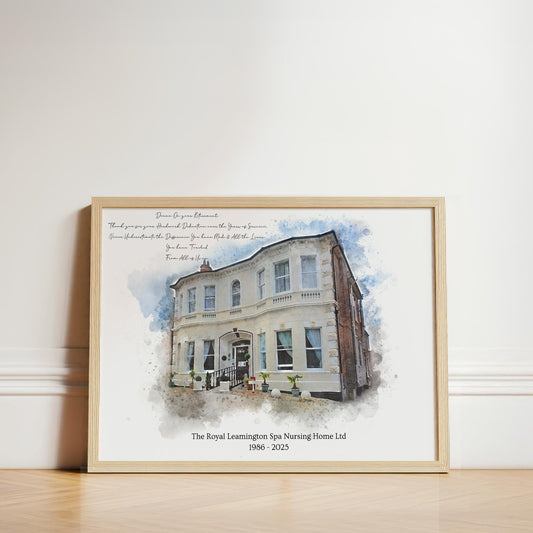 Personalised Watercolour Retirement Gift