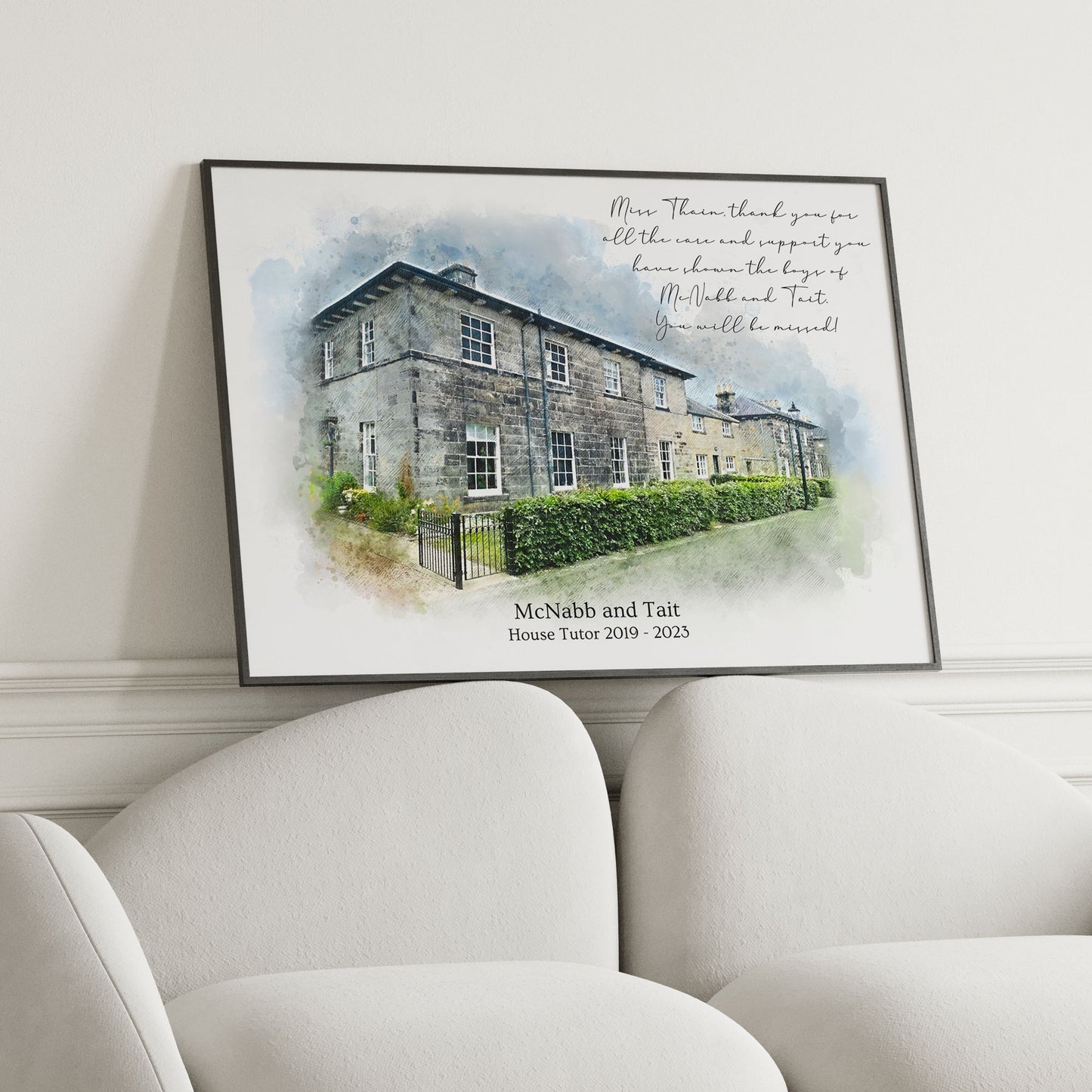 Personalised Watercolour Business/Retirement Gift