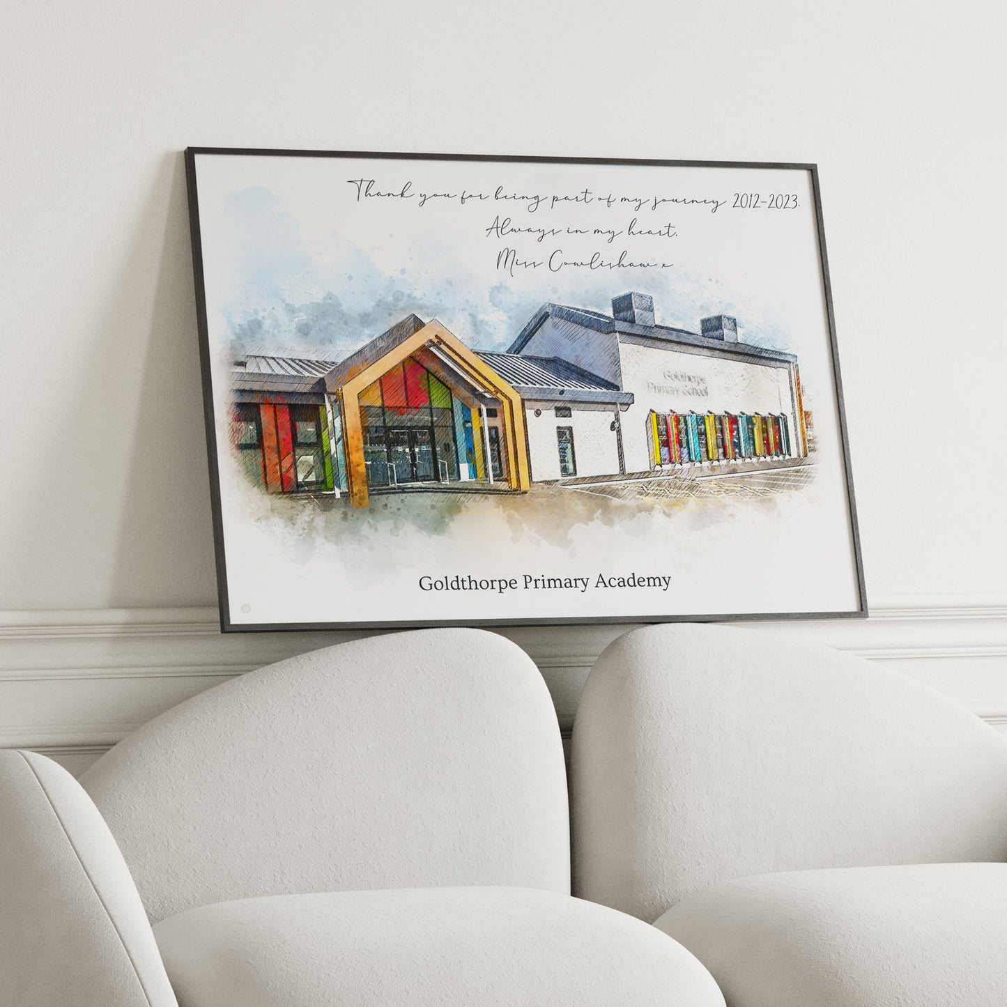 Personalised Watercolour Business/Retirement Gift