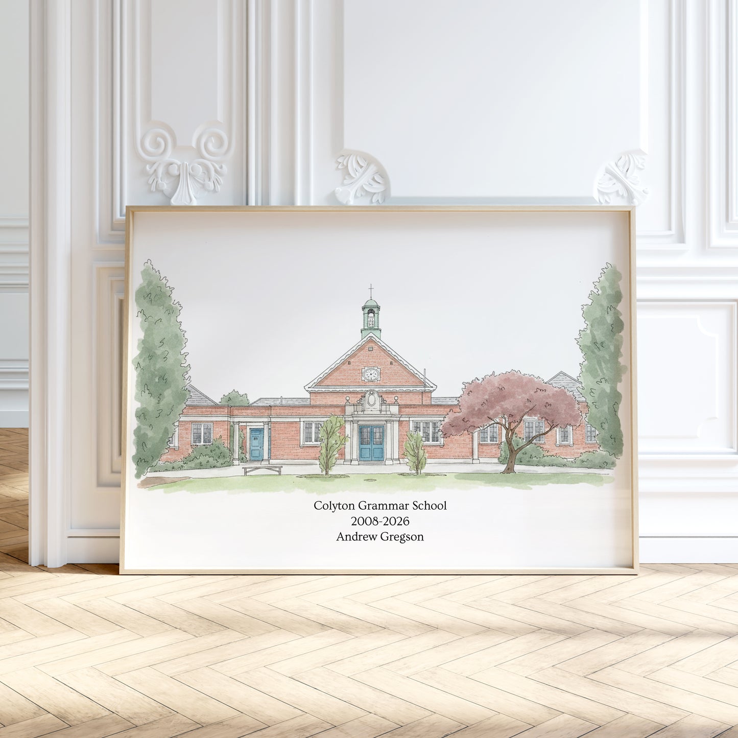 Personalised Watercolour Business Portrait Print