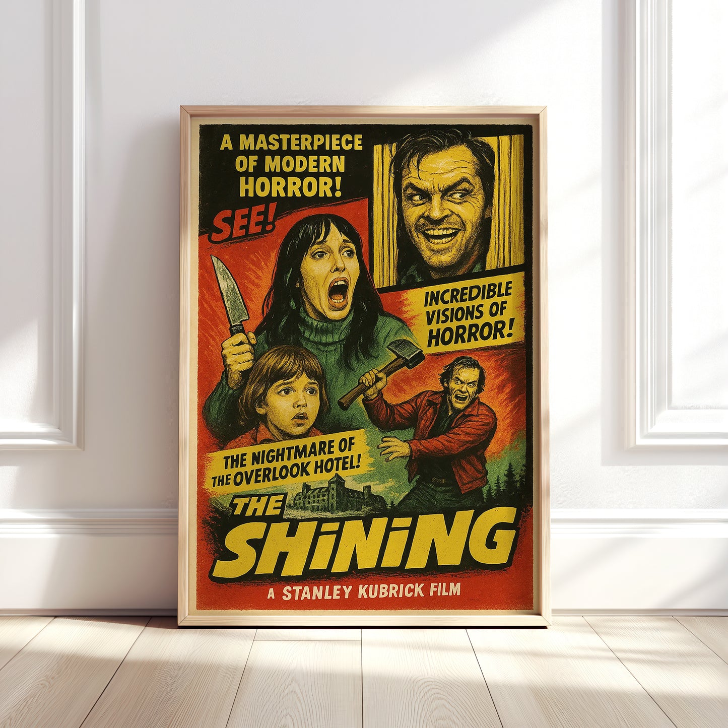 The Shining 1950's B-Movie Style Wall Poster