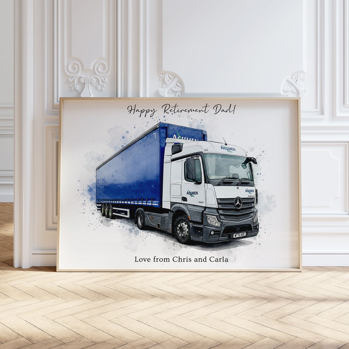 Personalised Car Watercolour Print From Your Photo