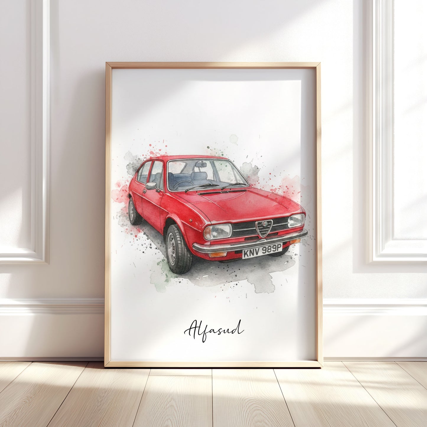 Personalised Car Watercolour Print From Your Photo