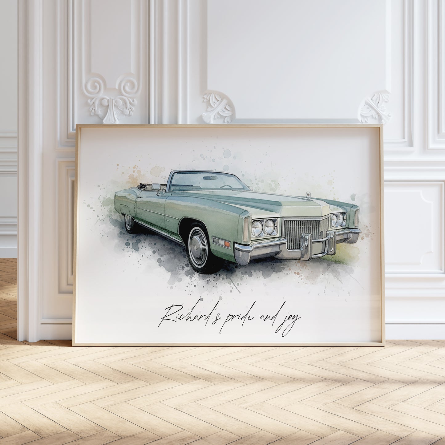 Personalised Car Watercolour Print From Your Photo