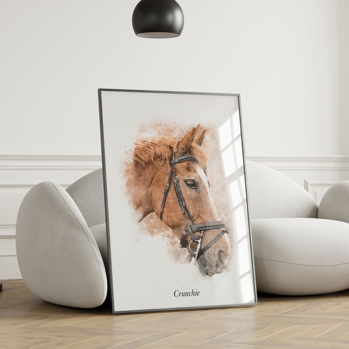 Personalised Watercolour Horse Portrait Print