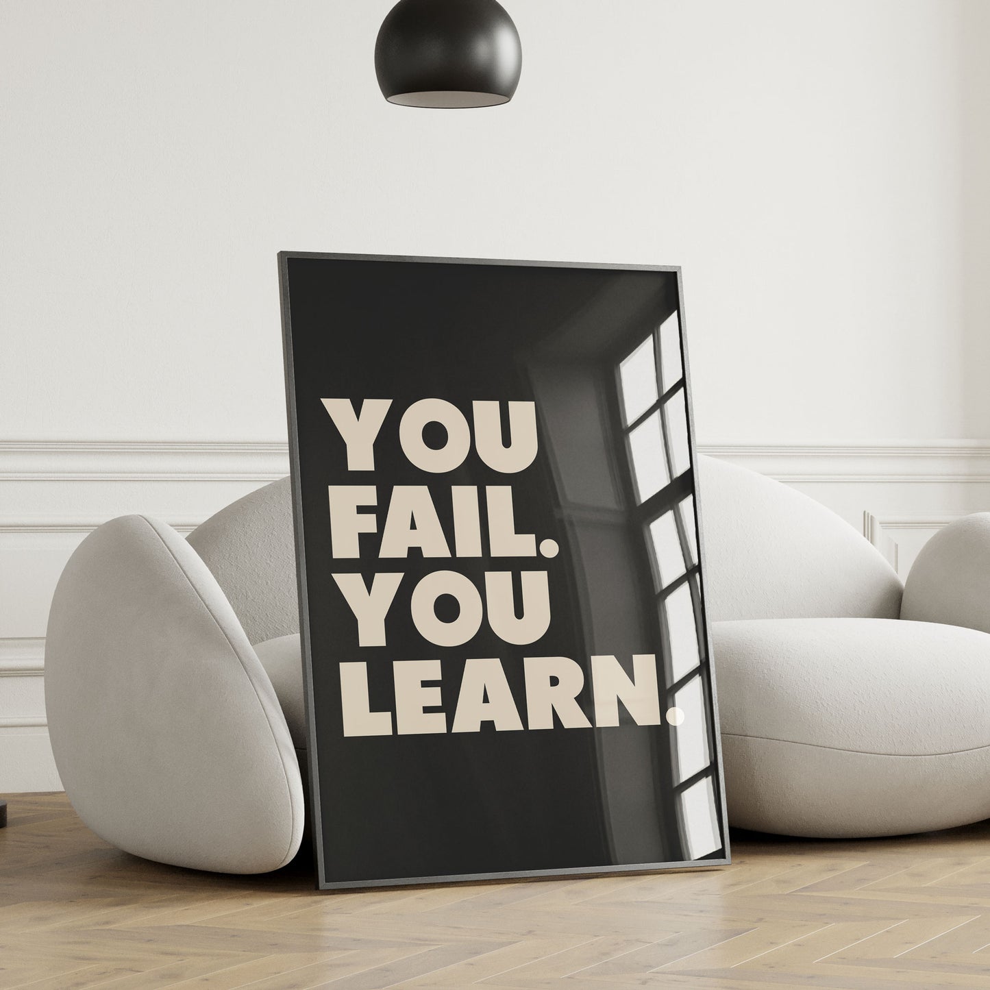 You Fail You Learn Wall Art Print