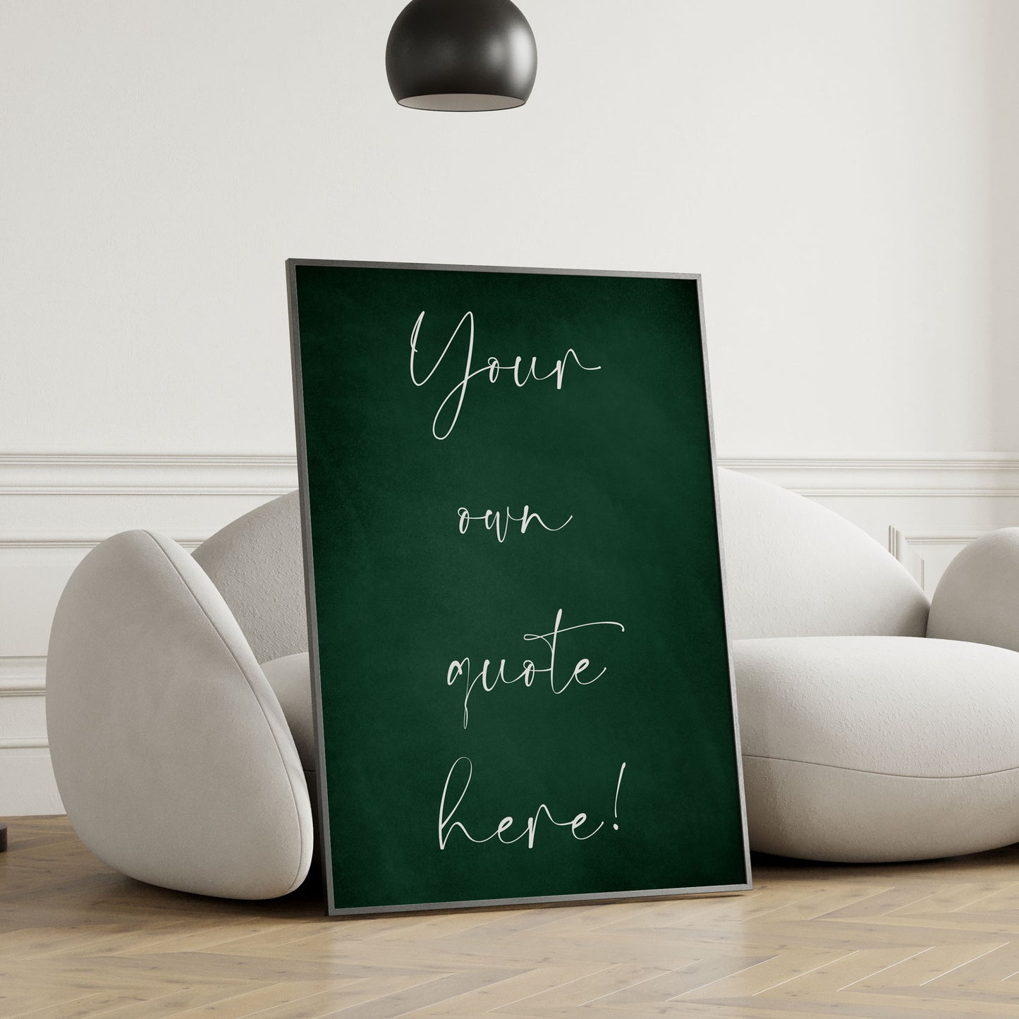 Emerald Green - Your Own Quote Custom Print